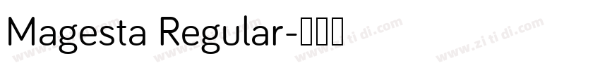 Magesta Regular字体转换